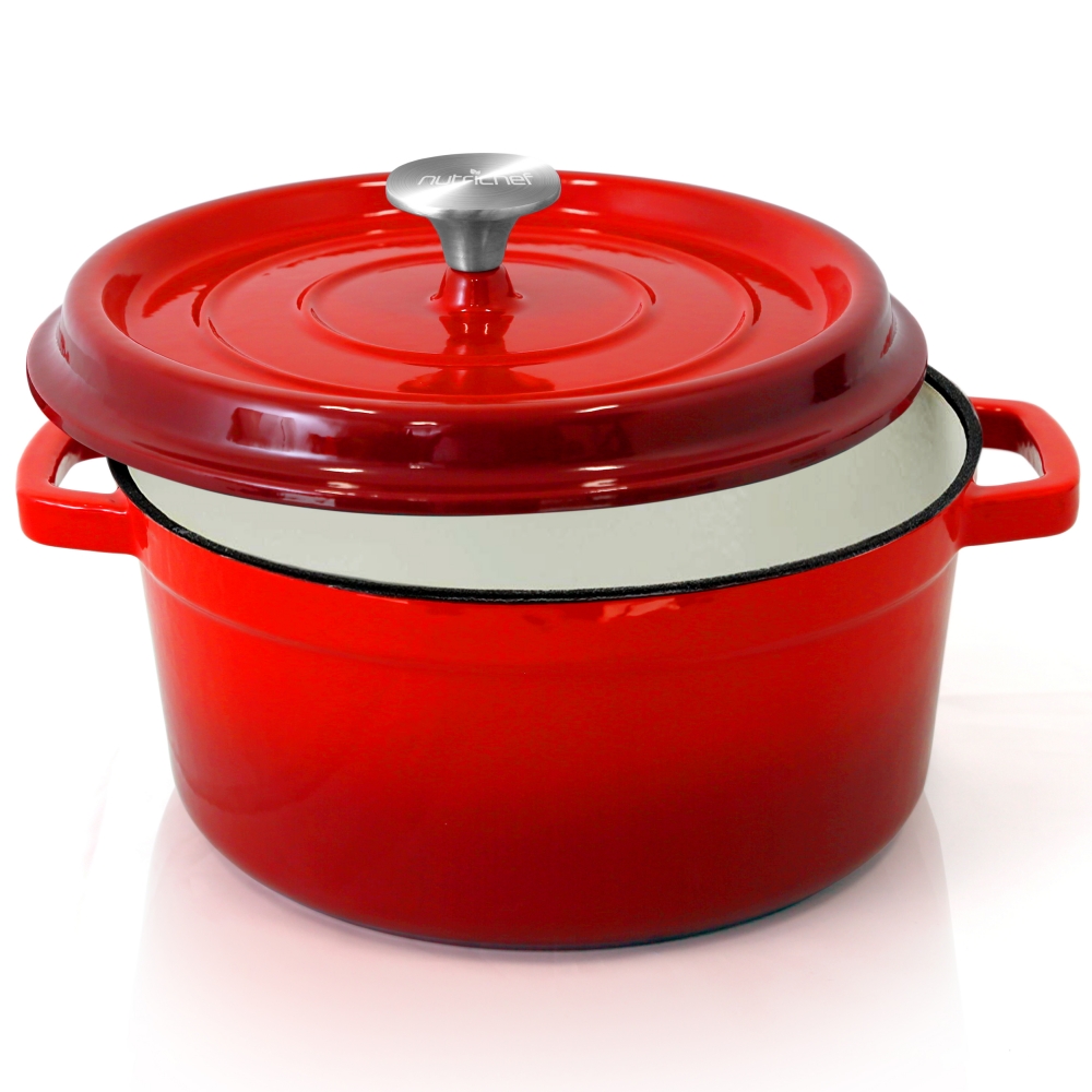 NutriChef Steel Kitchen Cookware - Heim's 12 Pieces Cooking Pots and ...