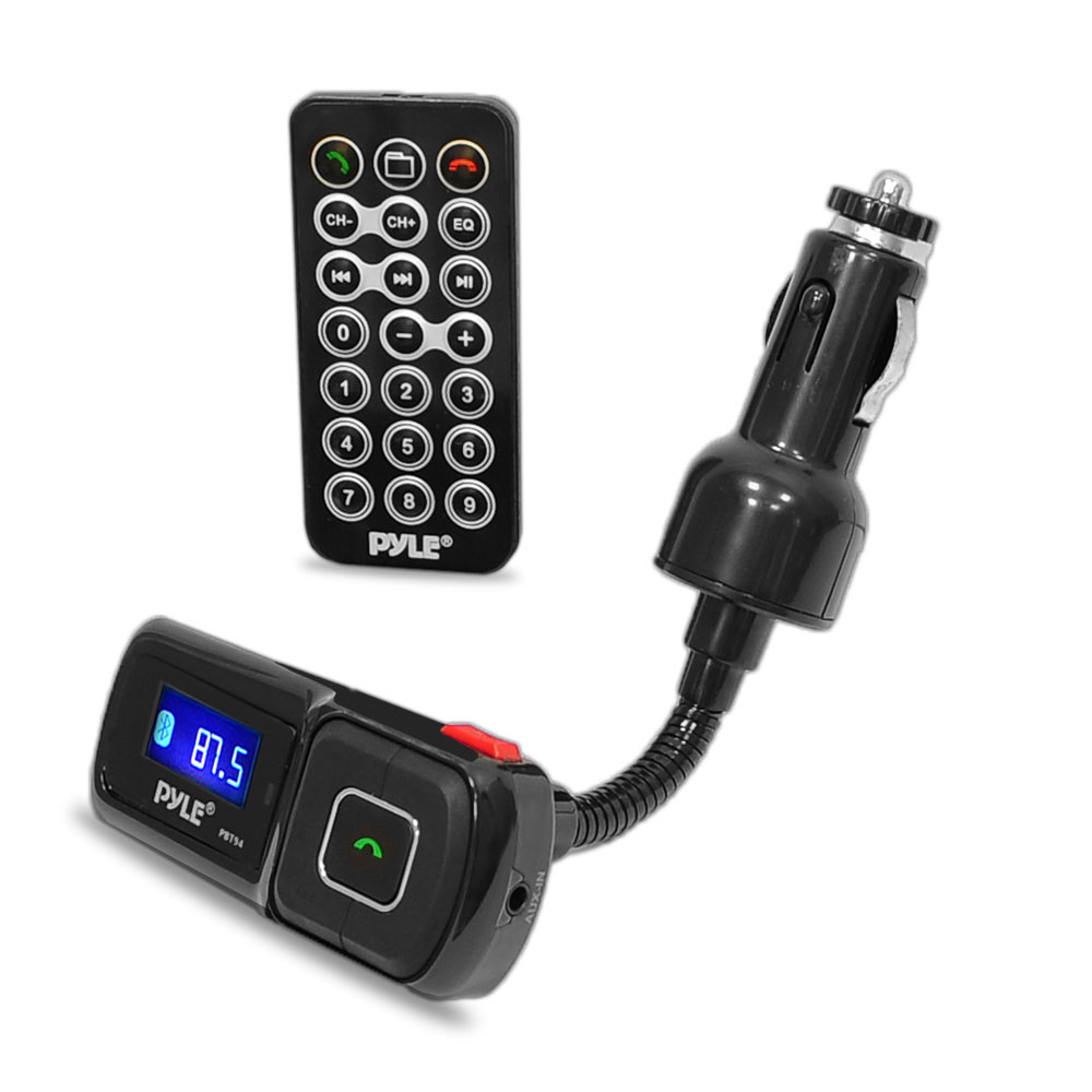 FM Radio Transmitter with USB Port for Your Devices, 3.5mm AUX Input Car  Lighter Adaptor