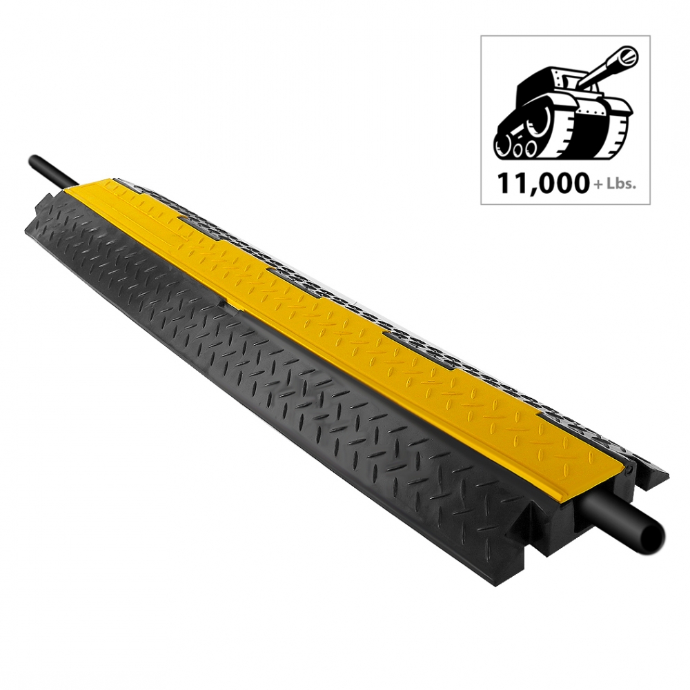 TheLAShop 1-channel Warehouse Cable Protector Ramp Traffic Wire Cover –