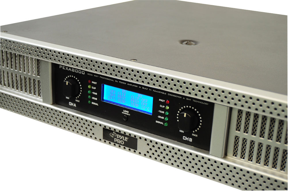 19'' Rack Mount Power Amplifier 8000 Watt Amplifiers Receivers