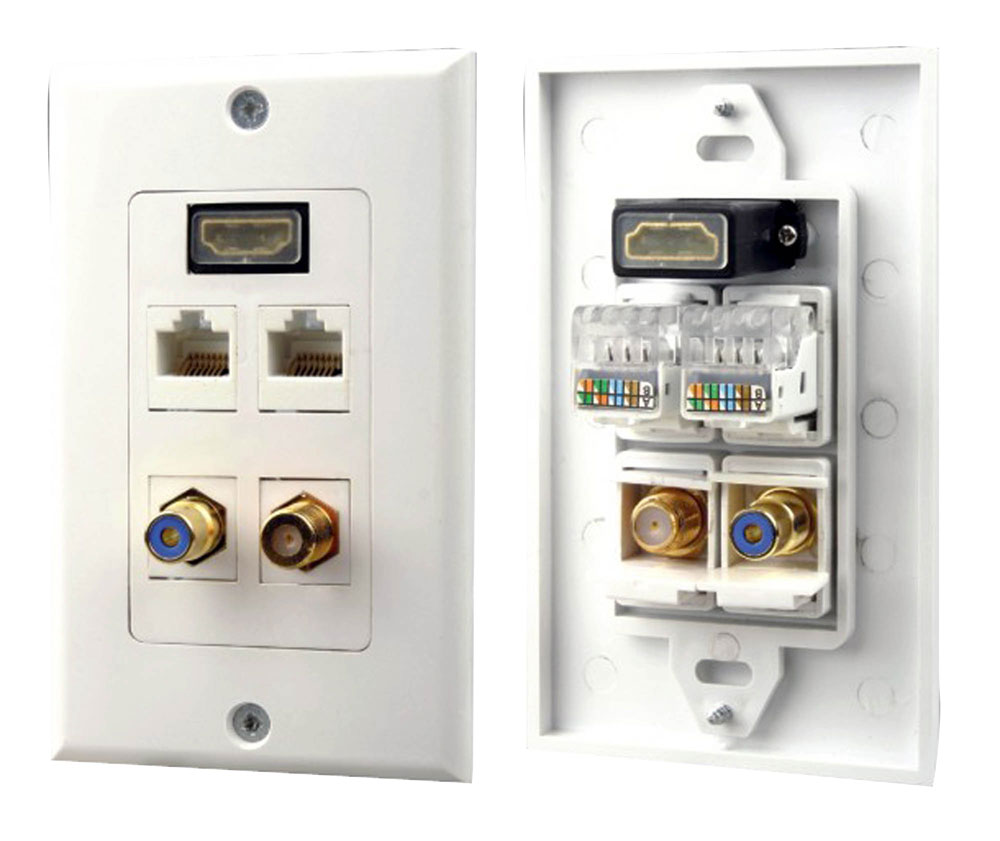 PyleHome - PHDM2RJRF1 - Tools and Meters - Wall Plates - In-Wall