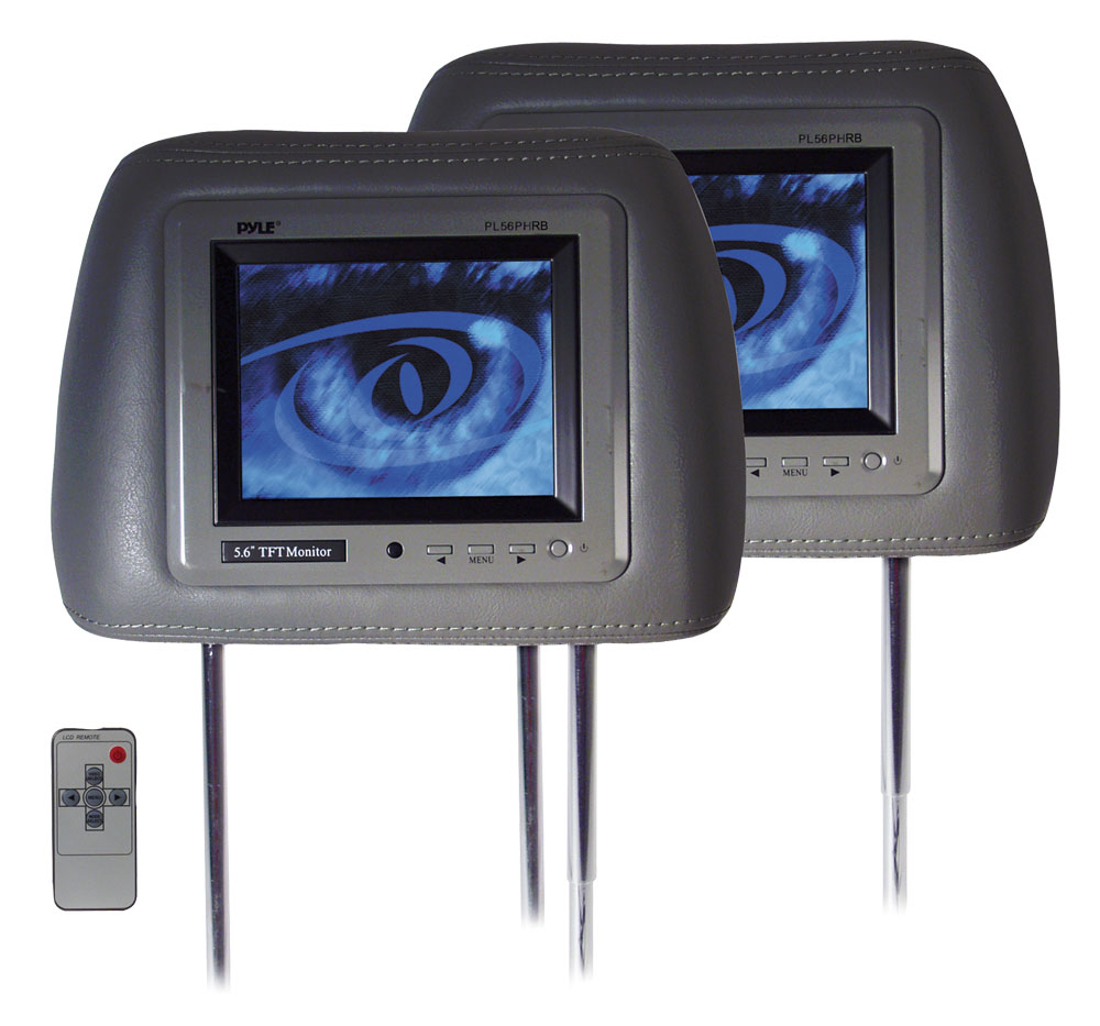 Pyle PL56PHRB On the Road Headrest Video