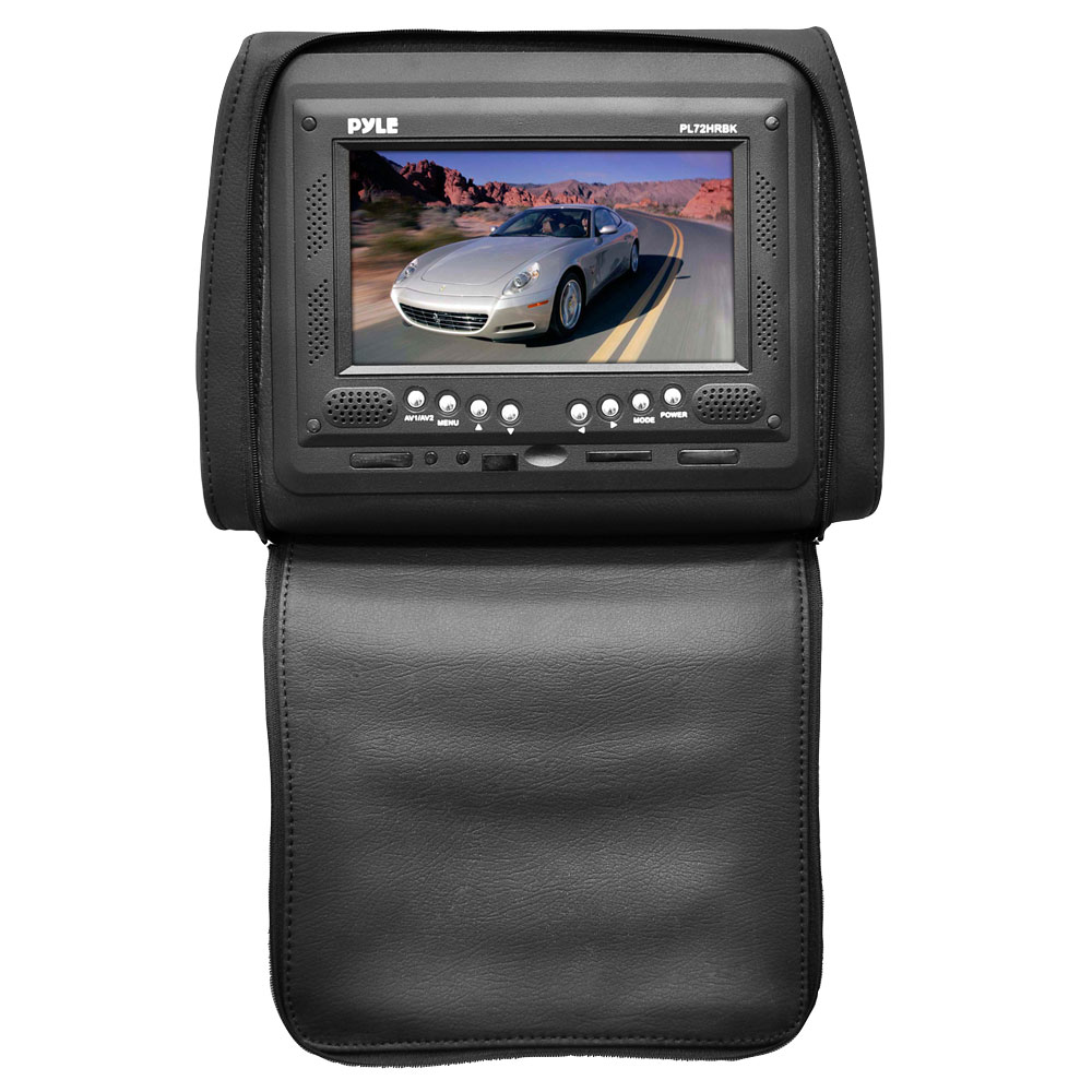 Pyle PL72HRBK On the Road Headrest Video