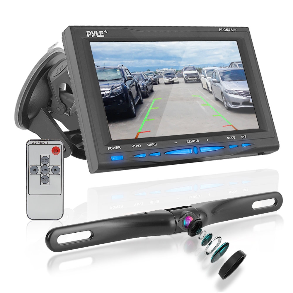 Pyle - PLCM7500 - On the Road - Rearview Backup Cameras ... dc lighted switch wiring diagram 