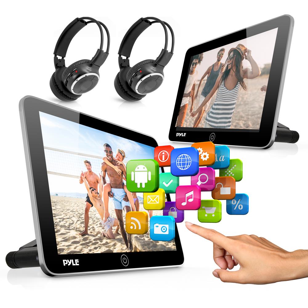 Pyle PLDANDHR1056KT On the Road Headrest Video