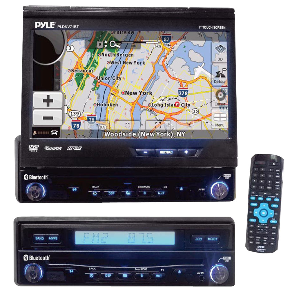 Pyle PLDNV71BT On the Road Headunits Stereo Receivers