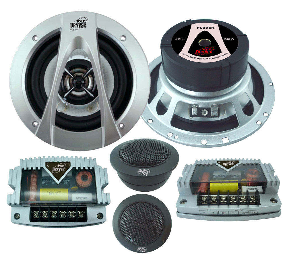 Pyle - PLDV6K - Marine and Waterproof - Vehicle Speakers - On the Road