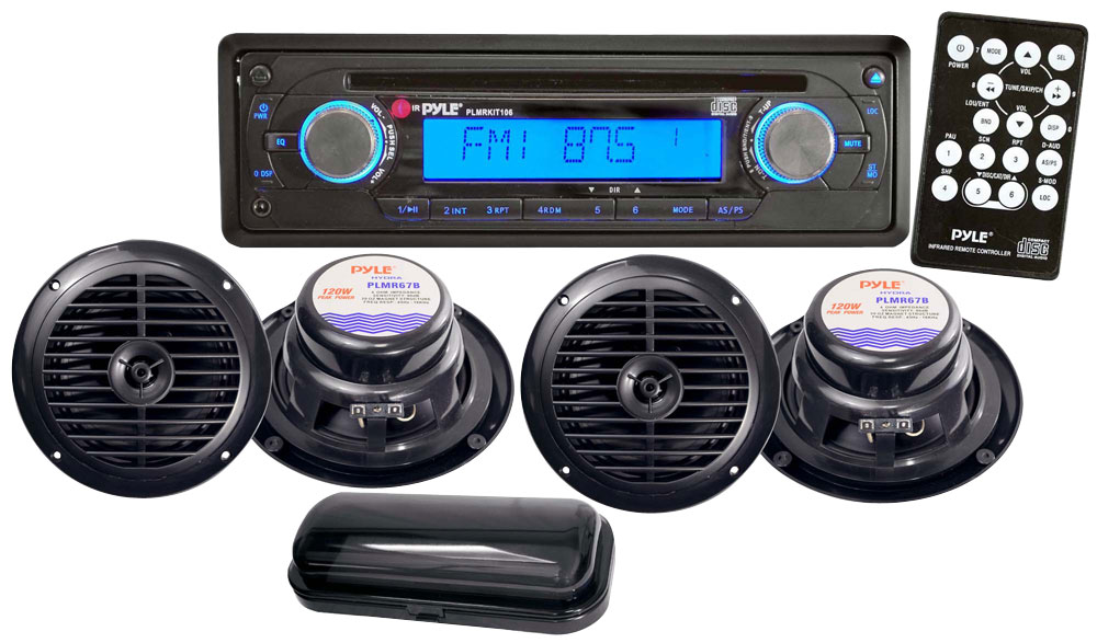 Pyle - PLMRKIT106 - Marine and Waterproof - Headunits - Stereo Receivers