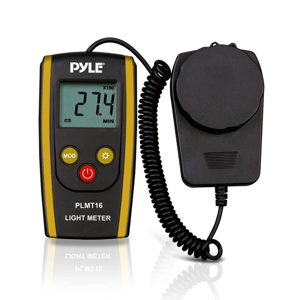 NEW Pyle PLMT21 Lux Light Meter 20,000 Lux Range W/ 2X Per Second Sampling 
