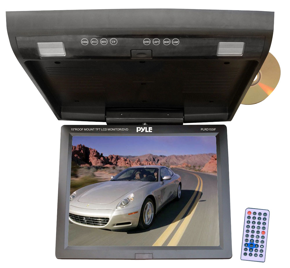 10.4 Inch TFT LCD Roof Overhead Flip Car Monitor with IR Transmitter Dome Light