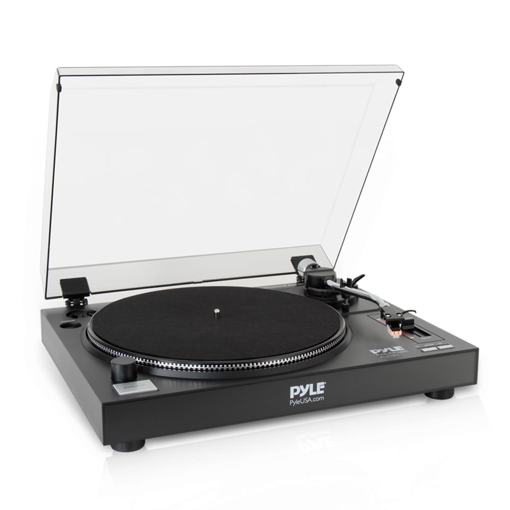 Pyle Professional Belt Drive Record Player Turntable w Stylus Cartridge New