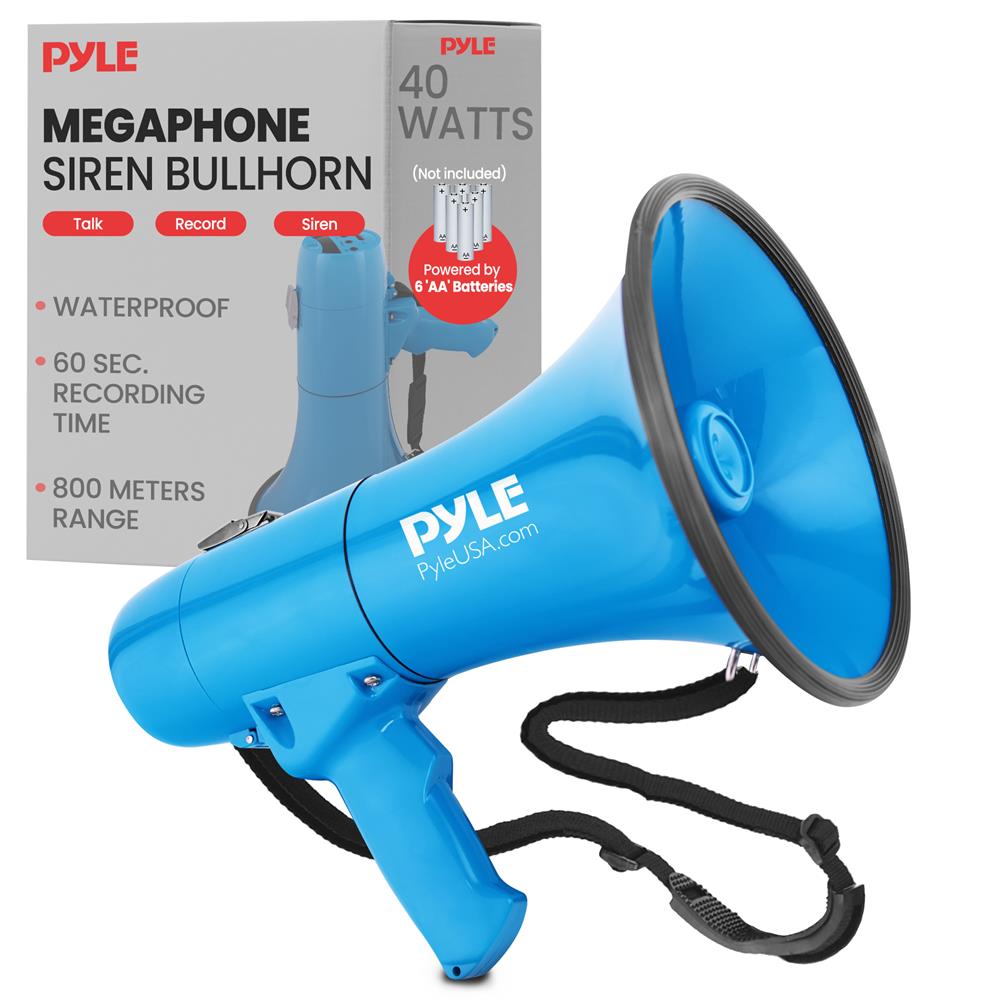 Pyle - PMP46WLT - Sports and Outdoors - Megaphones - Bullhorns - Home and  Office - Megaphones - Bullhorns - Sound and Recording - Megaphones -  Bullhorns