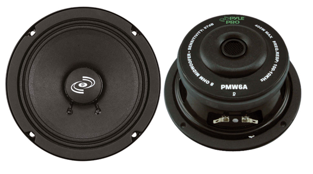 Pyle PMW6A Sound and Recording Subwoofers Midbass