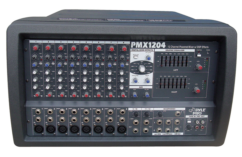 Pyle PMX1204 Sound and Recording Mixers DJ Controllers