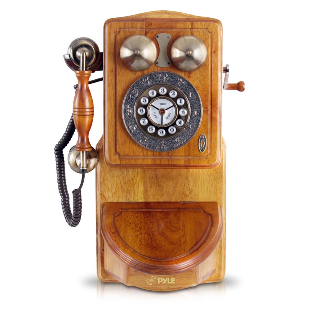 Vintage Retro Antique Style Corded Telephone Home Desk Wall Mount Landline Phone 