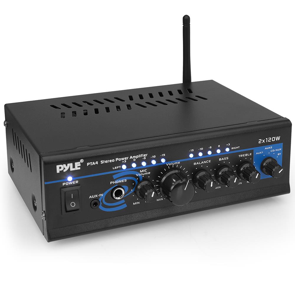 PyleHome - PTA4 - Home and Office - Amplifiers - Receivers - Sound and