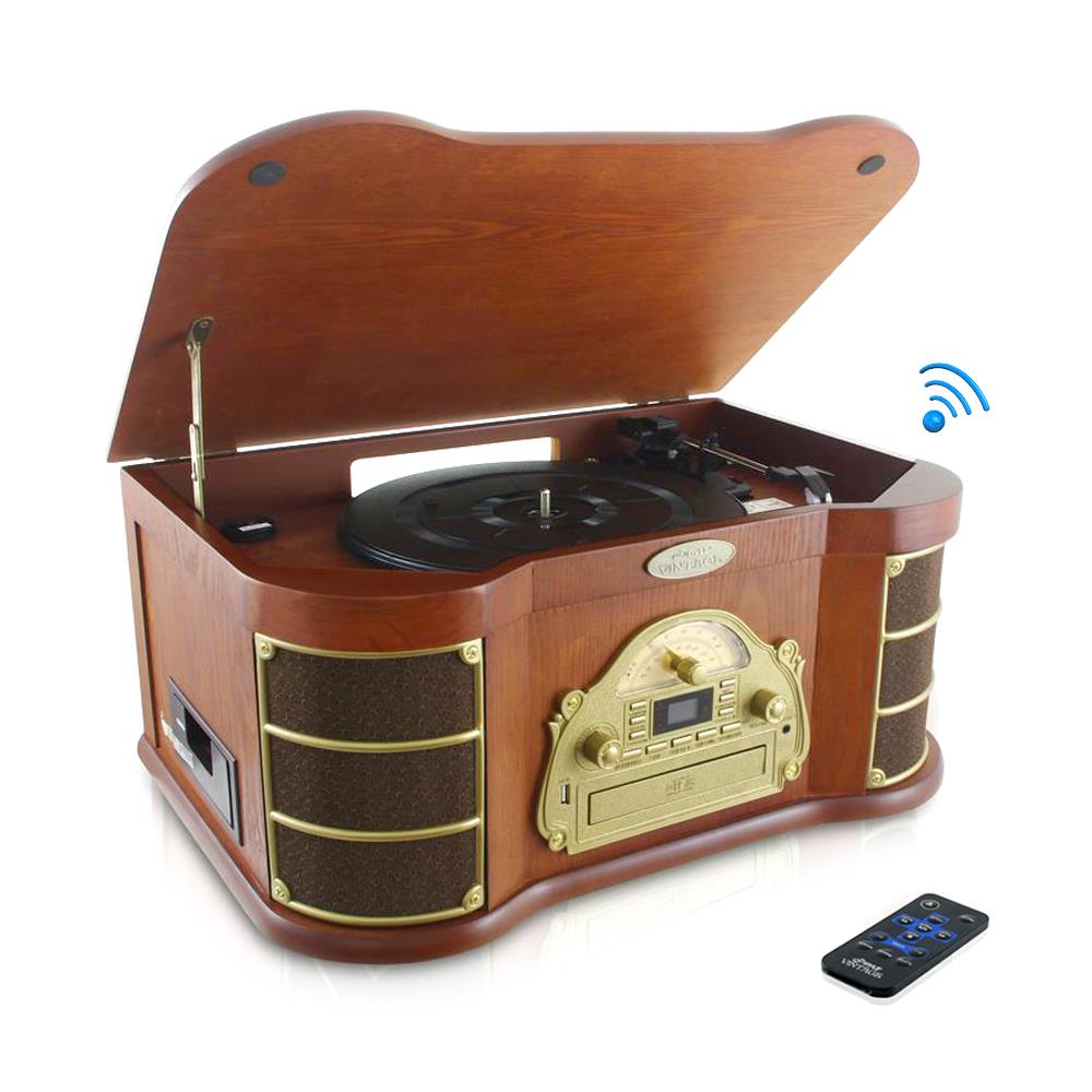 retro turntable with bluetooth