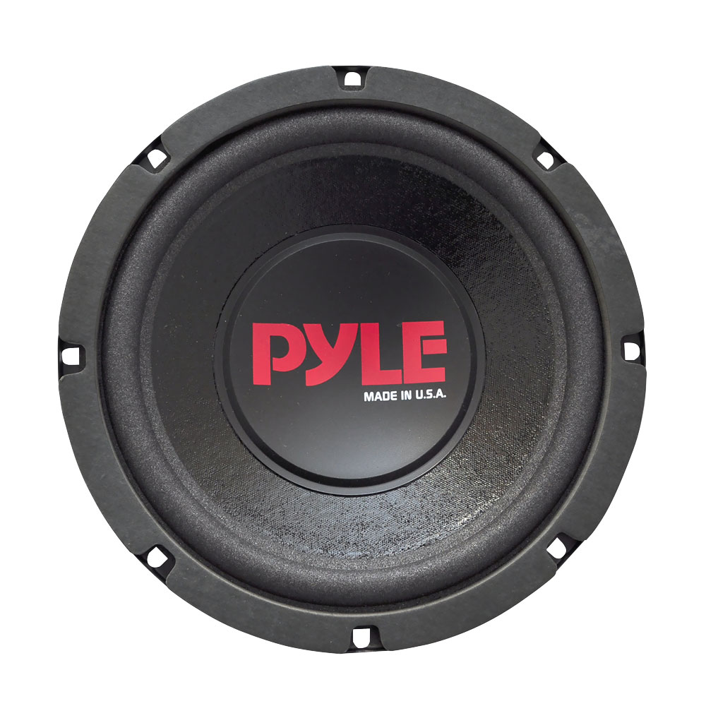 Pyle Sistema de subwoofer amplificado de perfil bajo de 8 pulgadas,  subwoofer compacto de 600 vatios para debajo del asiento marino con  amplificador