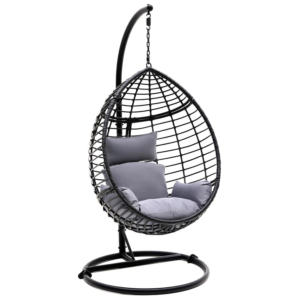 SereneLife Wicker Rattan Swing Chair