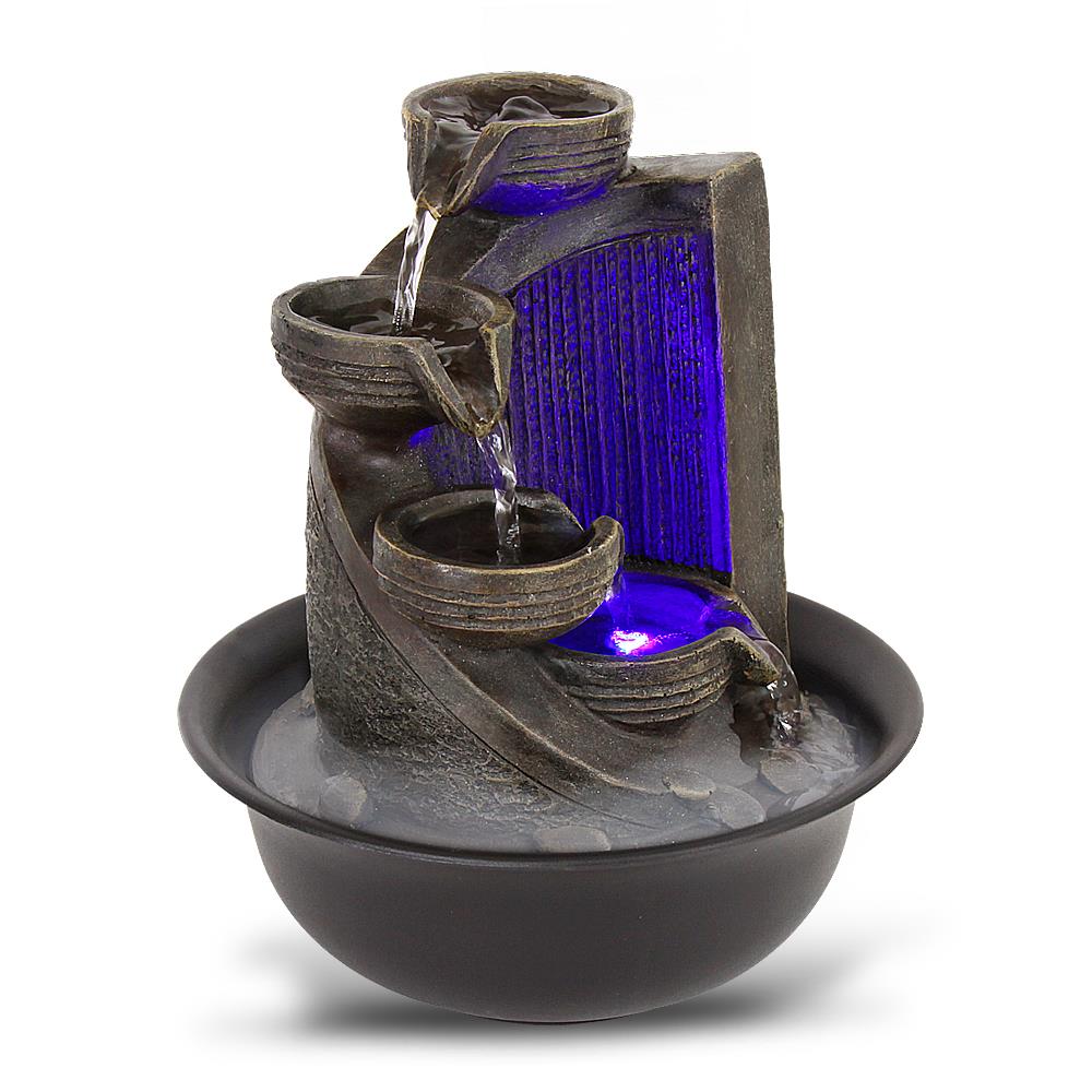Water Fountain Relaxing Tabletop Feature Home Garden Decoration by SereneLife 
