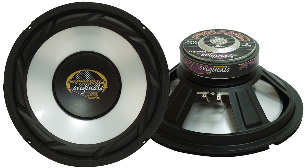 2 Enceintes woofer Pyramid WX65X 16,5 cm 165 mm diamètre 6,5 150 Watts rms  et 300 Watts Max impédance 4 ohm, pour Voiture, par Paire