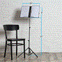 Pyle - ACCPDRMKIT20 , Musical Instruments , Drums , Portable Music Stand Holder - Sturdy and Adjustable Height Tripod Base Metal Music Stand, Lightweight & Compact for Storage or Travel with Carrying Bag