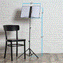 Pyle - ACCPDRMKIT20.5 , Musical Instruments , Drums , Portable Music Stand Holder - Sturdy and Adjustable Height Tripod Base Metal Music Stand, Lightweight & Compact for Storage or Travel with Carrying Bag