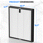 Pyle - ACCSLARPFLTR , Home and Office , Therapeutic , Air Purifier Replacement Filter for SLARP1076WT and SLARP1076BK