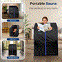 Pyle - AZSLISAU10BK , Home and Office , Therapeutic , Compact & Portable Infrared Sauna