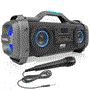 Pyle - CA-PBMSPG148 , Sports and Outdoors , Portable Speakers - Boom Boxes , Gadgets and Handheld , Portable Speakers - Boom Boxes , Bluetooth BoomBox Karaoke Speaker System - Wireless & Portable Stereo Radio Speaker with Wired Handheld Microphone, Flashing DJ Party Lights, FM Radio