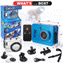 Pyle - GDV285BL.5 , Gadgets and Handheld , Cameras - Videocameras , Gear Pro HD 1080P Action Camera Hi-Res Digital Camera/Camcorder with Full HD Video, 12.0 Mega Pixel Camera & 2.4