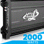 Pyle - HTG257 , On the Road , Vehicle Amplifiers , 2000 Watt 2 Channel Mosfet Amplifier