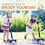 Pyle - HUKS86B , Sports and Outdoors , Kids Toy Scooters , ScootKid 3-Wheel Kids Scooter - Child & Toddler Toy Scooter with Built-in LED Wheel Lights, Storage Box Comfort Seat, Adult Push-Bar Handle (Ages 1-5 Years)