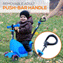 Pyle - HUKS86B , Sports and Outdoors , Kids Toy Scooters , ScootKid 3-Wheel Kids Scooter - Child & Toddler Toy Scooter with Built-in LED Wheel Lights, Storage Box Comfort Seat, Adult Push-Bar Handle (Ages 1-5 Years)