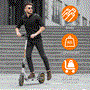 Pyle - HURES36 , Sports and Outdoors , Kids Toy Scooters , 10 Inch Foldable Electric Scooter - Upgraded Pneumatic Tire Foldable Commuter, Suitable for Adult