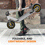 Pyle - HURES36 , Sports and Outdoors , Kids Toy Scooters , 10 Inch Foldable Electric Scooter - Upgraded Pneumatic Tire Foldable Commuter, Suitable for Adult