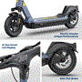 Pyle - HURES72 , Sports and Outdoors , Kids Toy Scooters , 10 Inch Foldable Electric Scooter - Upgraded Inner Honeycomb Solid Tire Foldable Commuter, Suitable for Adult
