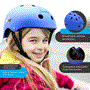 Pyle - HURHLB45 , Sports and Outdoors , Kids Toy Scooters , Kids Sports Safety Helmet - Child & Toddler Bike Helmet with Convenient Adjust Knob