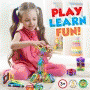 Pyle - HURMT36.5 , Misc , Deluxe Magnetic Building Blocks - Educational Magnet Tiles Kit, Magnetic Construction Shapes, Safe and Durable Toy Set for Kids (36 pcs.)