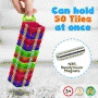 Pyle - HURMT70.5 , Home and Office , Deluxe Magnetic Building Blocks - Educational Magnet Tiles Kit with Car Accessories, Magnetic Construction Shapes, Safe and Durable Toy Set for Kids (70 pcs.)