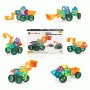 Pyle - HURMT70.5 , Home and Office , Deluxe Magnetic Building Blocks - Educational Magnet Tiles Kit with Car Accessories, Magnetic Construction Shapes, Safe and Durable Toy Set for Kids (70 pcs.)