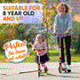 Pyle - HURTS89 , Sports and Outdoors , Kids Toy Scooters , Lightweight and Foldable Kick Scooter - Adjustable Scooter for Teens and Adult, Alloy Deck with High Impact Wheels (Watermelon)