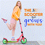 Pyle - HURTS89 , Sports and Outdoors , Kids Toy Scooters , Lightweight and Foldable Kick Scooter - Adjustable Scooter for Teens and Adult, Alloy Deck with High Impact Wheels (Watermelon)