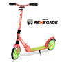 Pyle - HURTS89 , Sports and Outdoors , Kids Toy Scooters , Lightweight and Foldable Kick Scooter - Adjustable Scooter for Teens and Adult, Alloy Deck with High Impact Wheels (Watermelon)