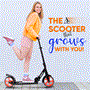 Pyle - HURTSBLK.5 , Sports and Outdoors , Kids Toy Scooters , Lightweight and Foldable Kick Scooter - Adjustable Scooter for Teens and Adult, Alloy Deck with High Impact Wheels (Black)