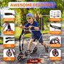 Pyle - HURTSRT , Sports and Outdoors , Kids Toy Scooters , Lightweight and Foldable Kick Scooter - Adjustable Scooter for Teens and Adult, Alloy Deck with High Impact Wheels (Real Tree)
