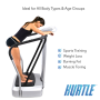 Pyle - HURVBTR85 , Health and Fitness , Fitness Equipment - Home Gym , Standing Vibration Fitness Machine - Full Body Vibrating Platform Exercise & Workout Trainer