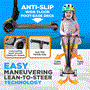 Pyle - HURXLGY , Sports and Outdoors , Kids Toy Scooters , 3-Wheel Foldable Kids Scooter - Child Toy Scooter with Built-in LED Wheel Lights, Easy Maneuvering Lean-to-Steer Technology (Gray)