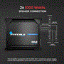 Pyle - INV239A , On the Road , Vehicle Amplifiers , 2 Channel 1000Watts Max Mosfet Amplifier, Invincible Series Amplifier