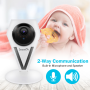 Pyle - UIPCAMHD12 , Gadgets and Handheld , Cameras - Videocameras , HD Wireless IP Camera - WiFi Cam, Remote Video Monitoring Surveillance Security, Built-in Speaker & Microphone, App Download